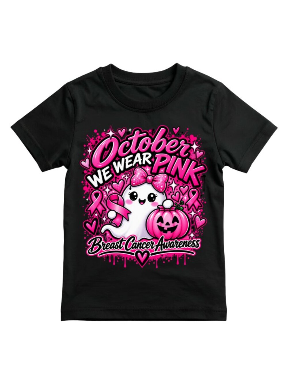 Halloween x Breast Cancer Awareness T-Shirt